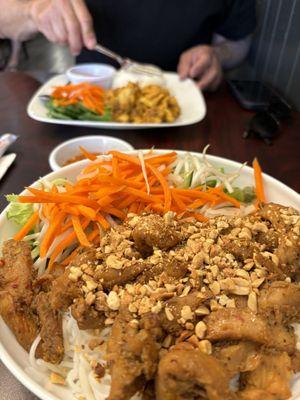 Bbq chicken vermicelli bowl