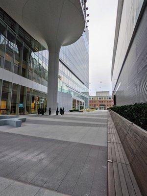 Outside Coda, the building where Poke Burri Coda is located inside on the ground floor. Park on the street or in the garage.