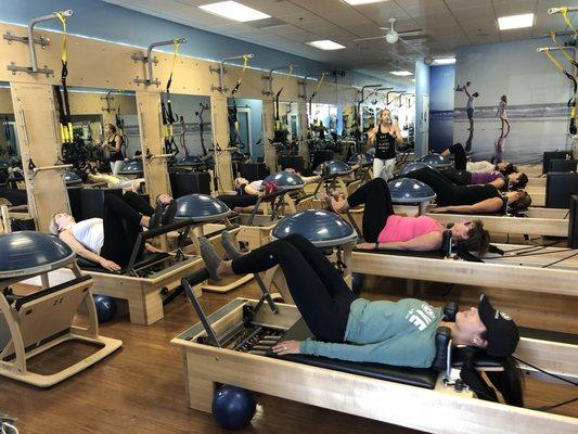 Footwork on the reformer