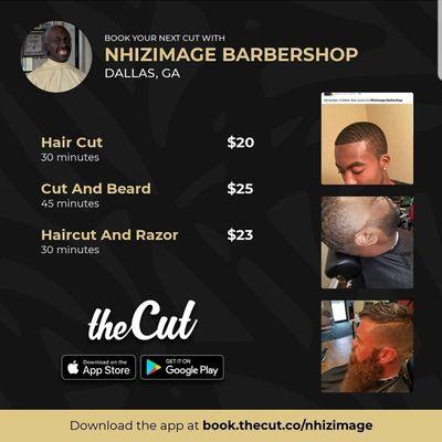 Download app for appointments!!