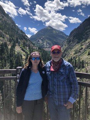 Don and a fellow Evansville native at Bear Falls