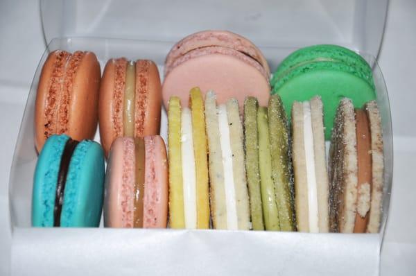 macarons and ice cookies