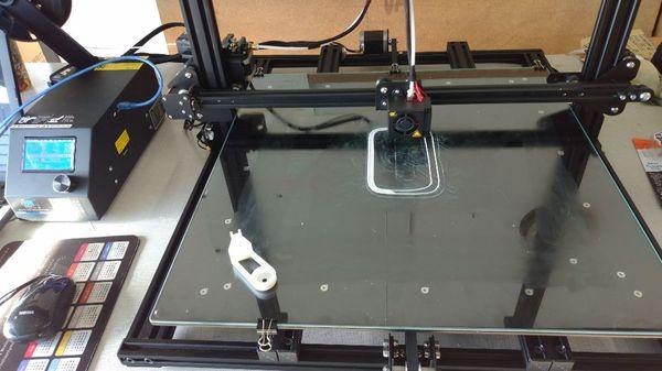 our new toy。 20"x20" 3D printer