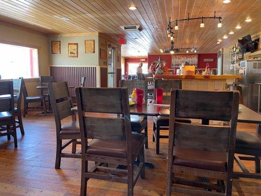 Inside dining area