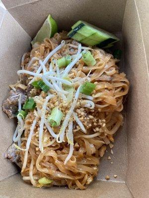 Pad Thai (protein: beef)