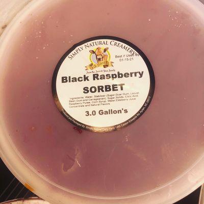 Wanting A Dairy Free Shake? Try our Black Raspberry Sorbet with Coconut Milk