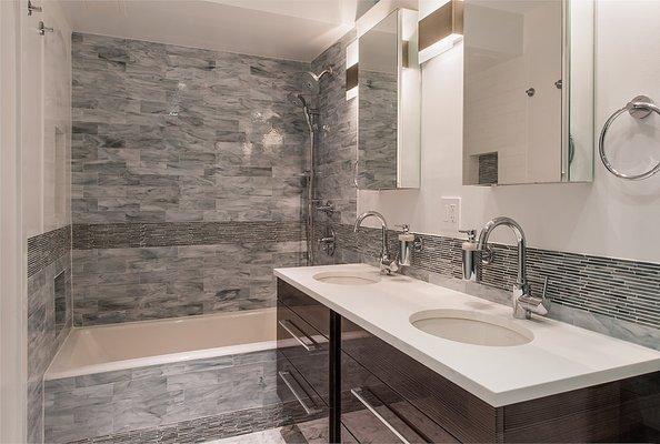 Modern bathroom renovation