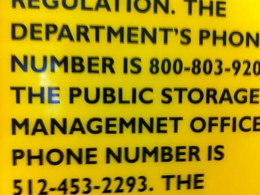 Public Storage has excellent managemnet.