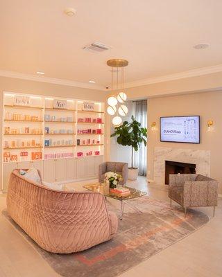 Our beautiful retail boutique and reception lounge.