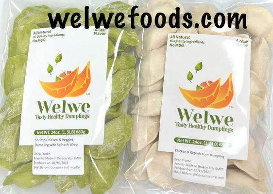 Frozen Welwe dumpling bags, each bag contains about 30 dumplings, can feed about 2-3 adults