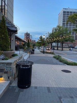 Romantic Chestnut Street out front