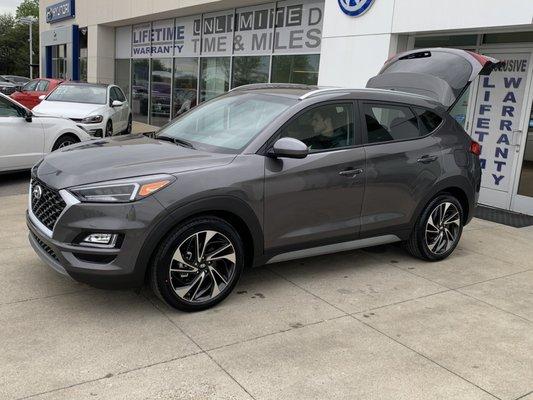 My stepson new 2020 Hyundai Tucson Sport