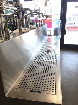 Stainless Steel system and counter. Fill up your bottles and tanks with fresh, reverse osmosis filtered water!