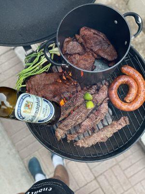 Ranchera / tasajo / chorizo/ cebollitas