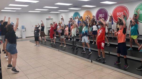 Show choir camp at Sing Omaha Studios