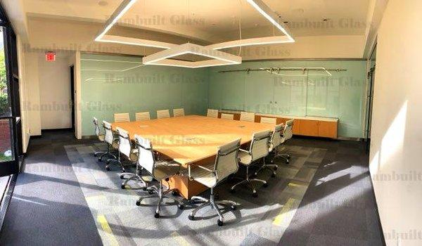 Glass wall for a conference room