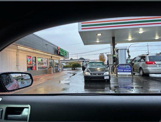 It's a 7-Eleven Gas Station too. They have a rewards program.