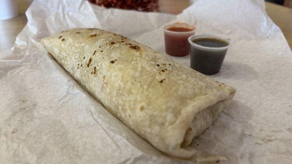 Green Chili & Egg Breakfast burrito