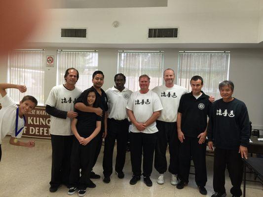 Sifu Corbin, other temple keepers and Grand master tsim