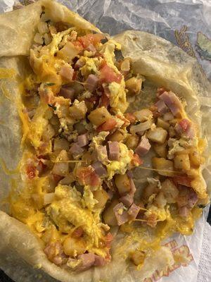 Supposed to be potato breakfast burrito?