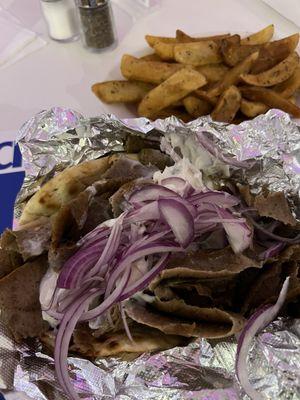 Gyro & fries