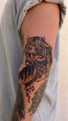 traditional tiger tattoo