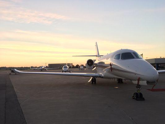 Gorgeous views on the ramp of USAirports FBO