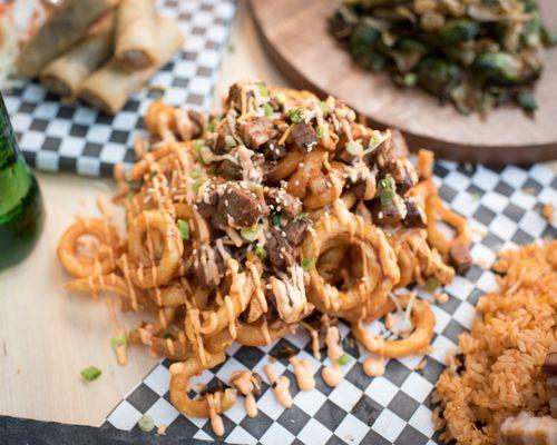 Brisket Loaded Curly Fries!