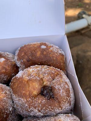 Chocolate puff malasadas