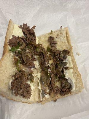 Steak and cheese sub