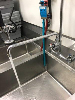 New Install industrial Kitchen Sink Faucet