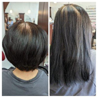 Mom's cut - she wanted a short bob