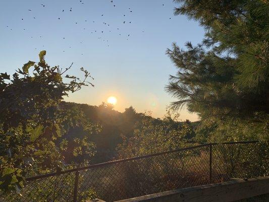 Parking lot overlooking Woburn