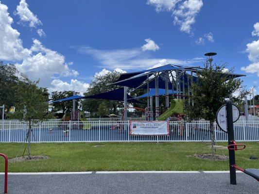 Playground area with shade