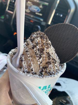 Oreo cookie snow cone (10/10 incredible)