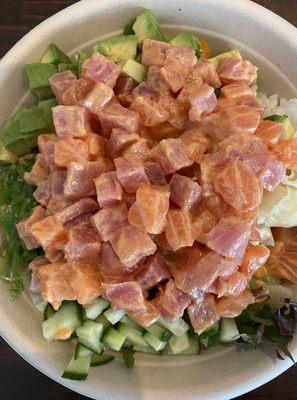 Large Salmon and Ahi Tuna Bowl