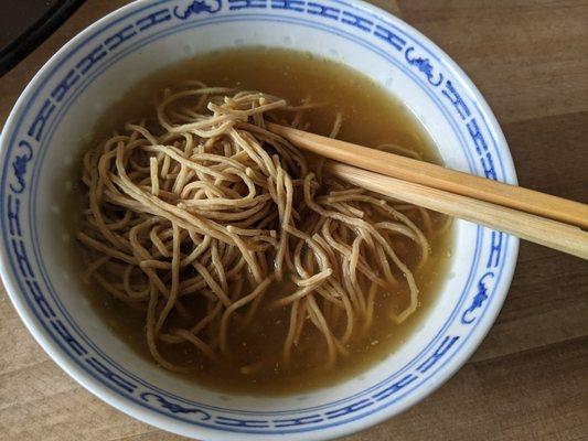 Black garlic 'chicken' ramen soup, favorite of the three flavors