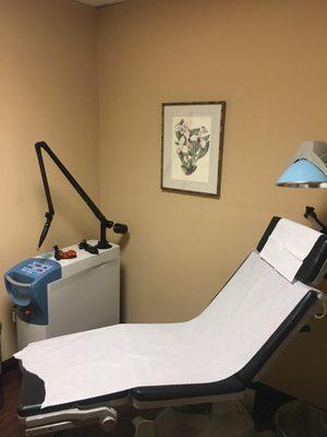 One of our treatment rooms at SoCal Skin Experts in Orange County.