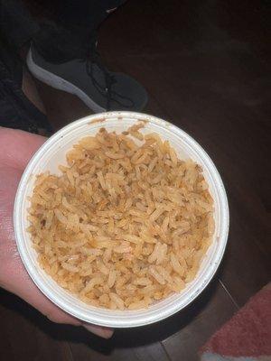 Very hard nasty rice