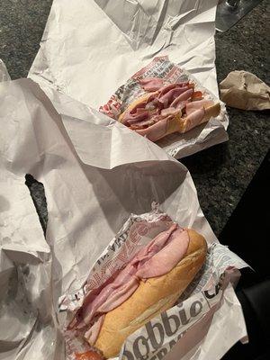 This was supposed to be an Italian sub yet it looks like fucking Arby's