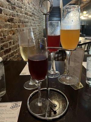 Sunday brunch mimosa flight