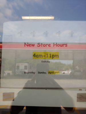 New store hours