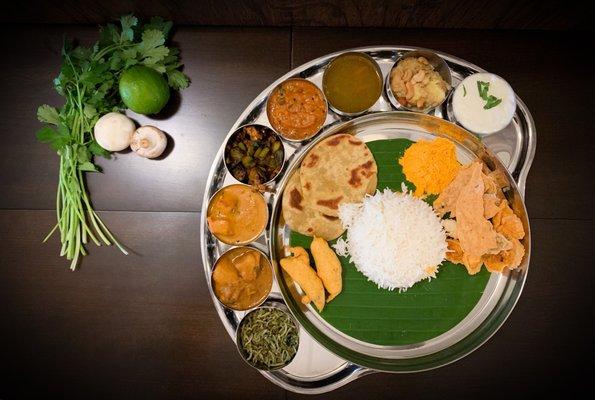 Unlimited Veg and Non Veg Thali available at lunch during weekdays