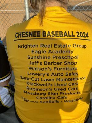 Supporters of Chesnee baseball!