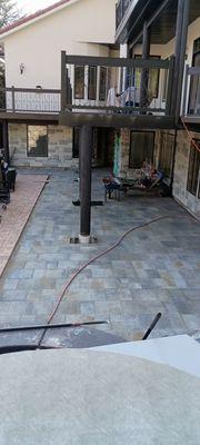 Laying pavers