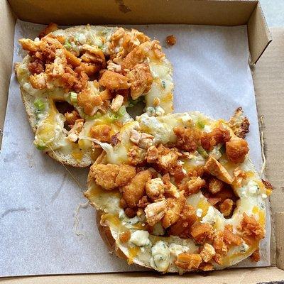 Buffalo Chicken Pretzel Pizza