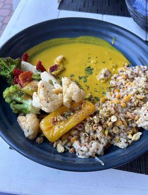 Golden grain harvest bowl