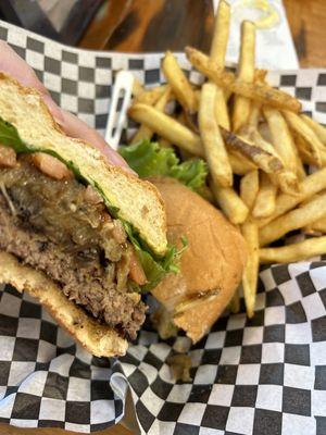 Kailua Burger with fries