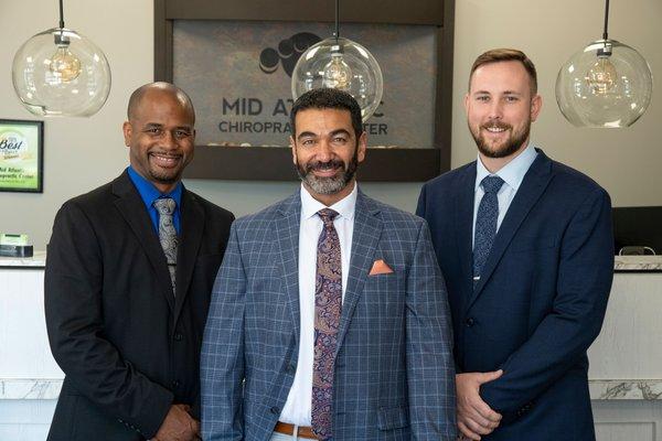 Dr. Michael Lacey, Dr. Amir Rashidian, and Dr. Chris Cole