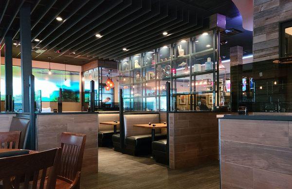 Dining area facing the bar